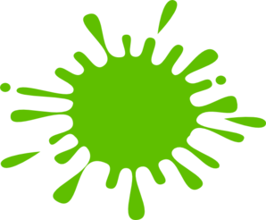 Ink Splash With Drops Clip Art