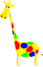Giraffa With Spots 5 Clip Art