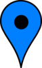 Map Pin Blue Clip Art