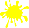 Yellow Splat Clip Art