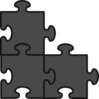 Picture Puzzle-grey Clip Art