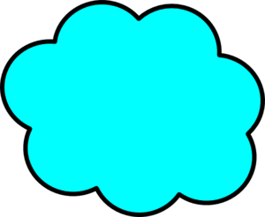 Bright Blue Cloud - Anatomy Project Clip Art