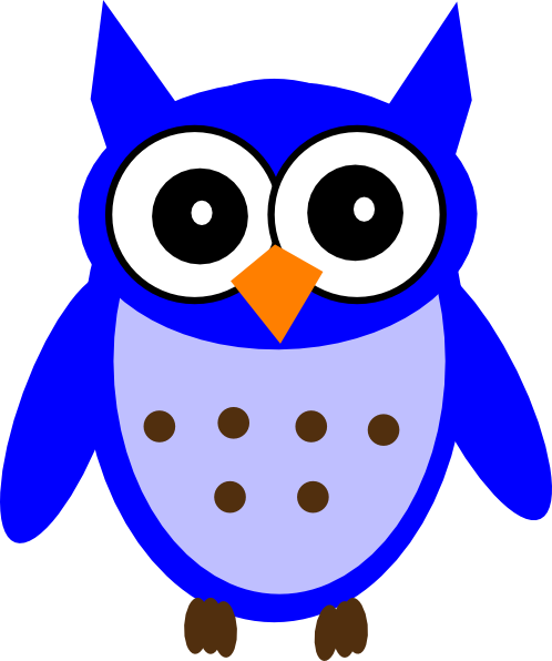 Blue Owl Clip Art at  - vector clip art online, royalty free &  public domain