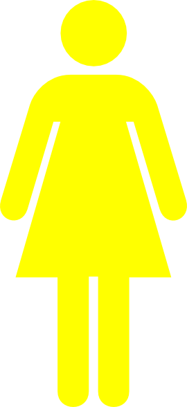 Yellow Female Restroom Clip Art at Clker.com - vector clip art online