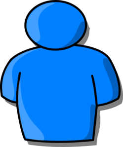 Blue Man Clip Art at  - vector clip art online, royalty free &  public domain