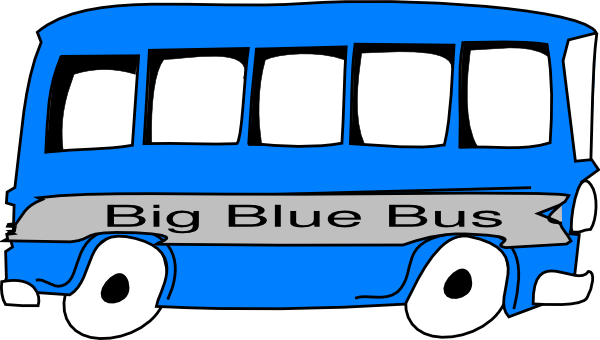 clipart blue bus - photo #7