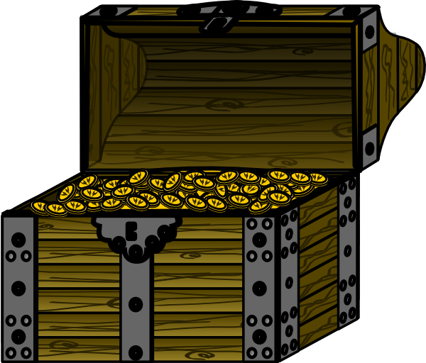 free clipart pirates. Pirate Treasure Chest With
