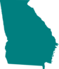 Georgia Teal Clip Art