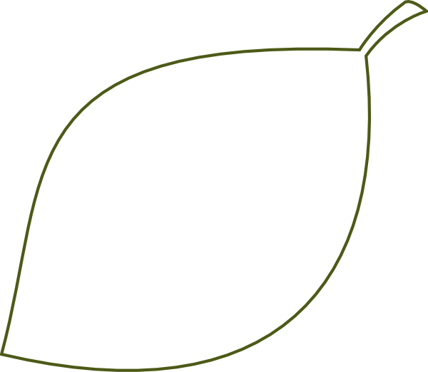 free clipart leaf outline - photo #3