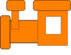 Orange Train Clip Art