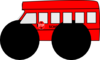 Red Bus School Clip Art