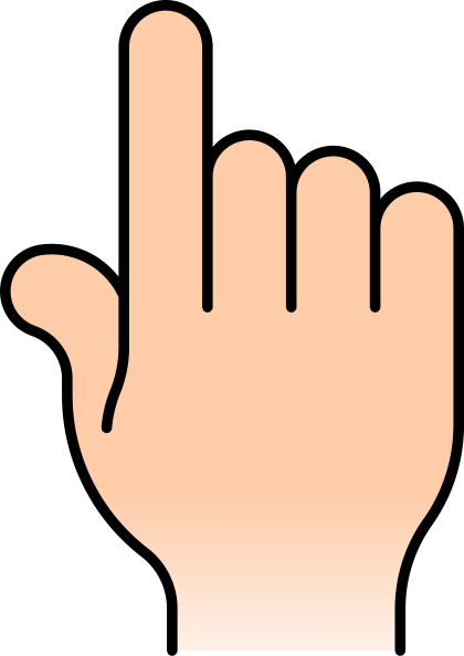 clipart finger space - photo #1