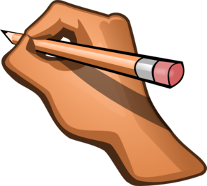 Hand Writing Clip Art at Clker.com - vector clip art online, royalty free &  public domain
