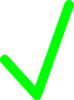 Green Check Mark Clip Art