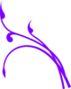 Purple Twisted Branch Clip Art