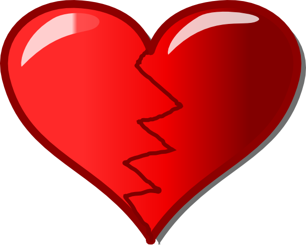 broken heart clipart free - photo #24