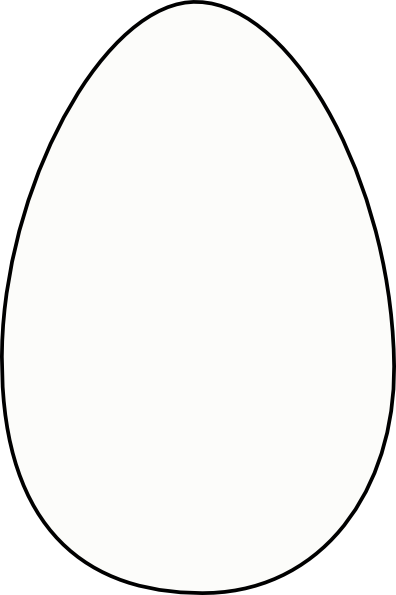 Large White Egg Clip Art at Clker.com - vector clip art online, royalty