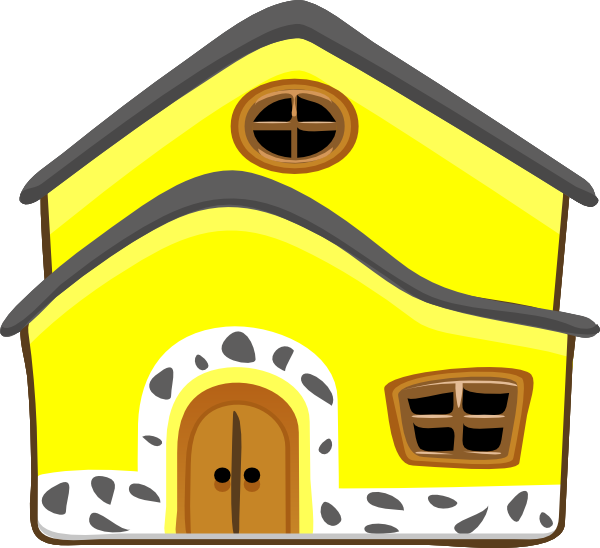 clipart yellow house - photo #11