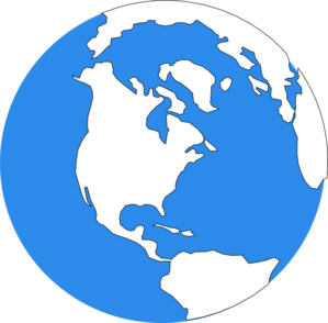 Blue Earth Icon Clip Art