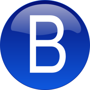 Blue B Clip Art
