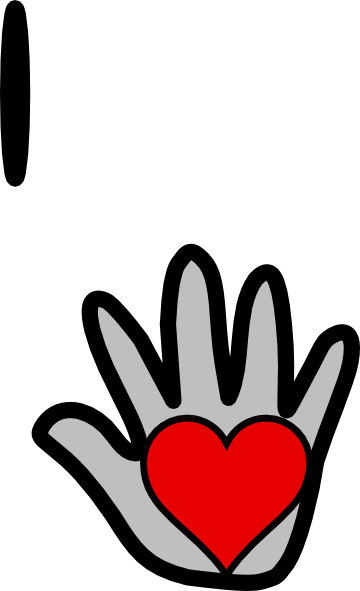 free clipart heart with hands - photo #28