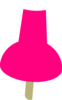 Pink Push Pin Clip Art