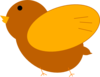 Brown Bird Orange Legs 2 Clip Art