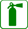 Fire Extinguisher Green Clip Art