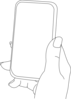Hand With Smartphone Clip Art