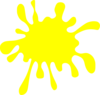 Yellow Splatter Clip Art