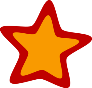 Red Yellow Star Clip Art