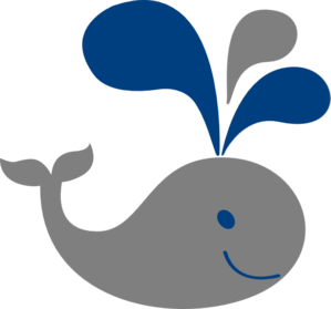 Grey Baby Whale Clip Art