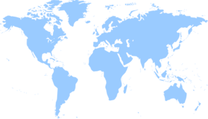 Blue Map Clip Art