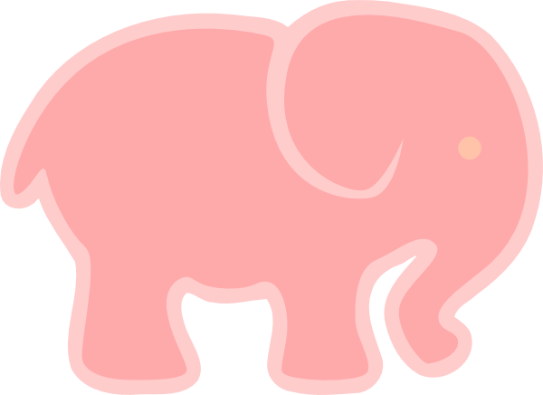 clip art pink elephant - photo #19