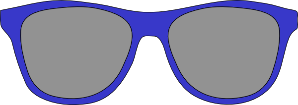 Wayfarer Sunglasses Clip Art at Clker.com - vector clip art online