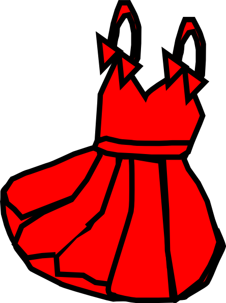 red dress clipart free - photo #36