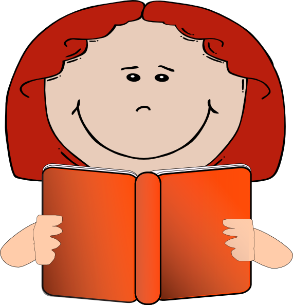 clipart girl reading book - photo #22