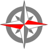 Red Grey Compass Final 3 Clip Art