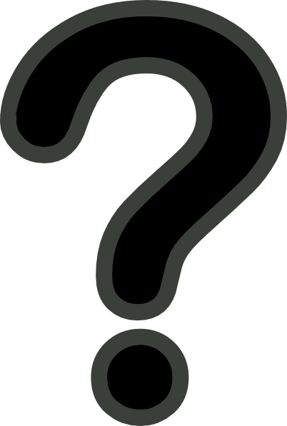 question mark clip art black and white - photo #8