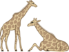 Giraffes Clip Art