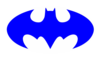 Batman Blue  Clip Art