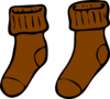 Brown Sock Clip Art