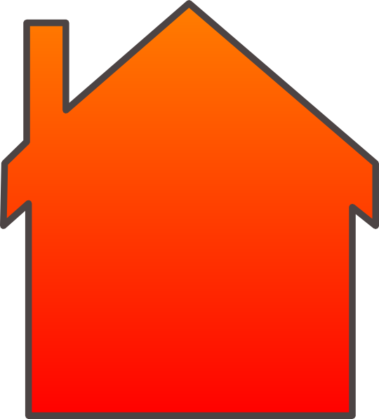 Orange House Clip Art at Clker.com - vector clip art online, royalty free & public domain