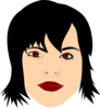 Black Hair Vampire Clip Art