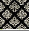 Damask Wallpaper Clipart Image