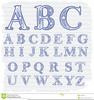 Decorative Letters Clipart Image