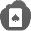 Free Grey Cloud Spades Card Image