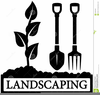 Gardening Silouette Clipart Image
