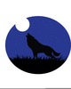 Moon Wolf Clipart Image