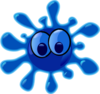 Splat Blue Clip Art